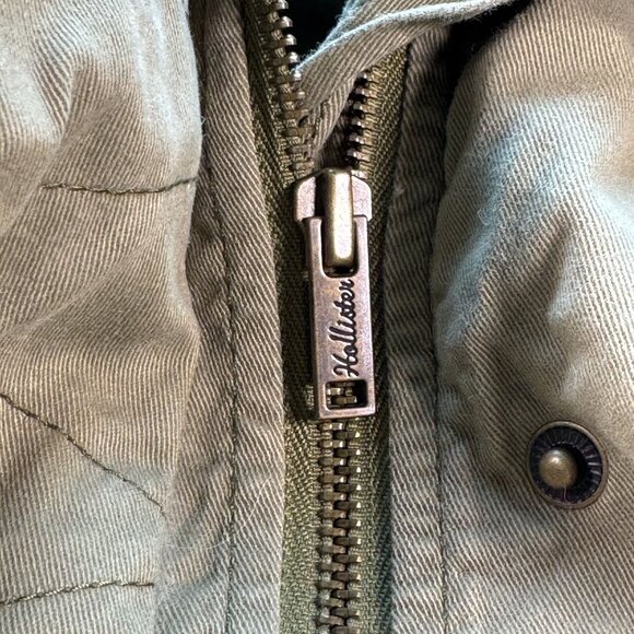 Hollister Womens Olive Green Utility Jacket With Snap Buttons & Pockets Size S - Picture 7 of 9